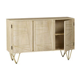Light Gold Large Sideboard 3 Doors