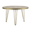 Light Gold Round Dining Table