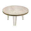 Light Gold Round Dining Table