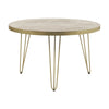 Light Gold Round Dining Table
