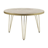 Light Gold Round Dining Table
