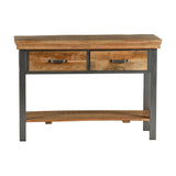 Metropolis Industrial 2 Drawer Console Table