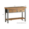 Metropolis Industrial 2 Drawer Console Table