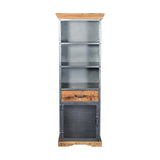 Metropolis Industrial Narrow Bookcase