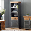 Metropolis Industrial Narrow Bookcase
