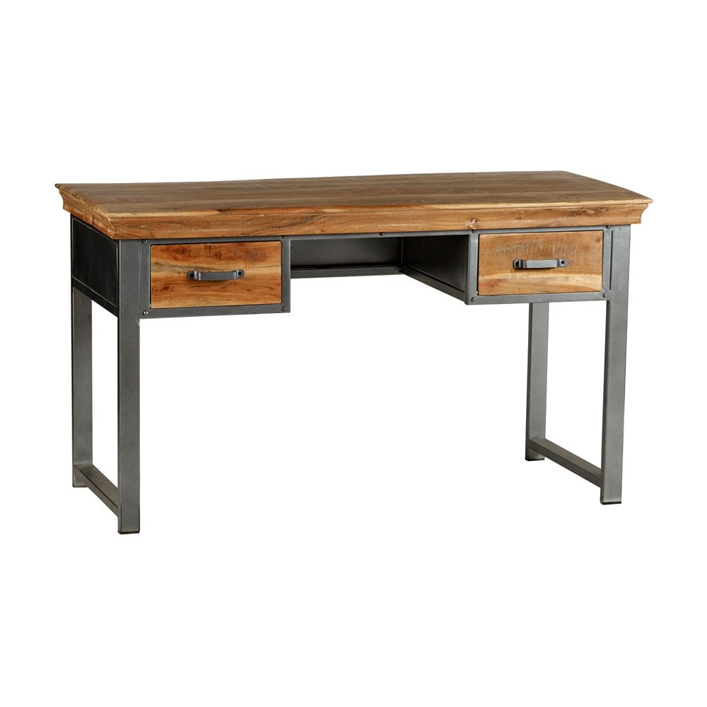 Metropolis Industrial 2 Drawer Writing Desk