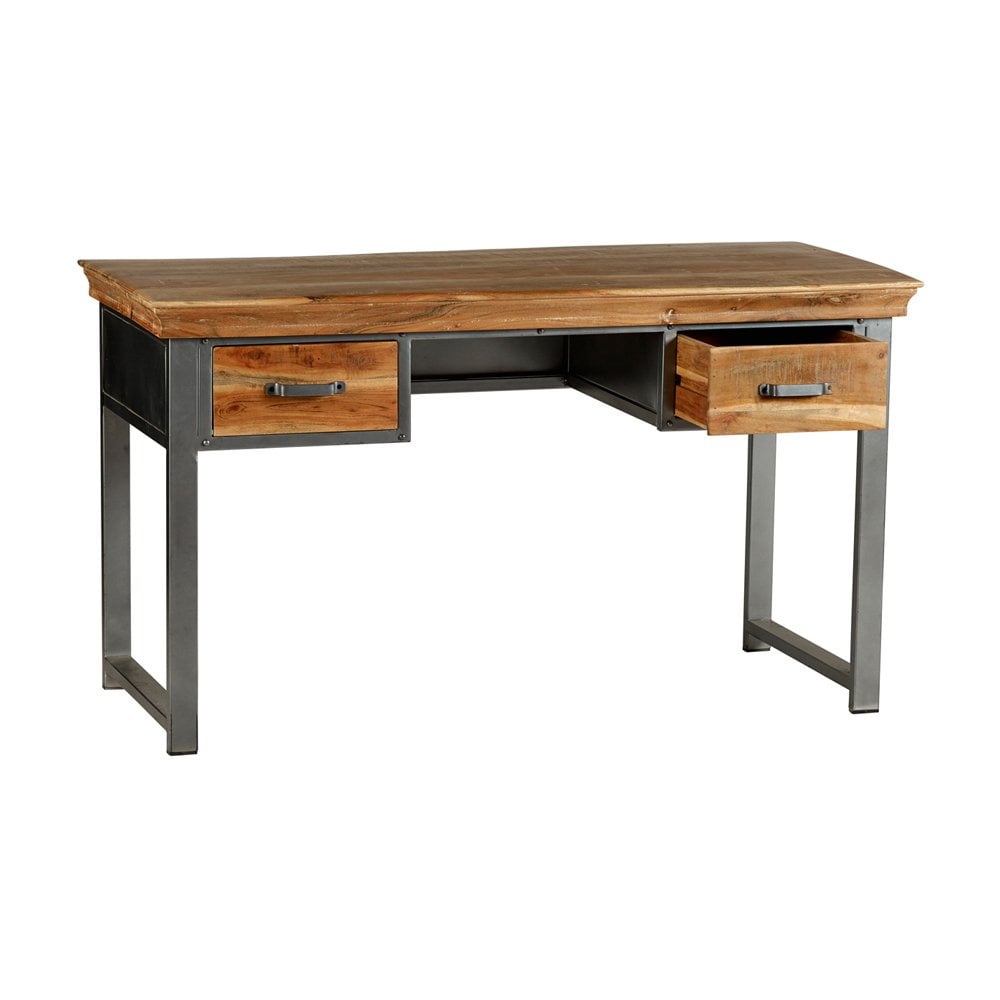 Metropolis Industrial 2 Drawer Writing Desk