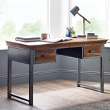 Metropolis Industrial 2 Drawer Writing Desk