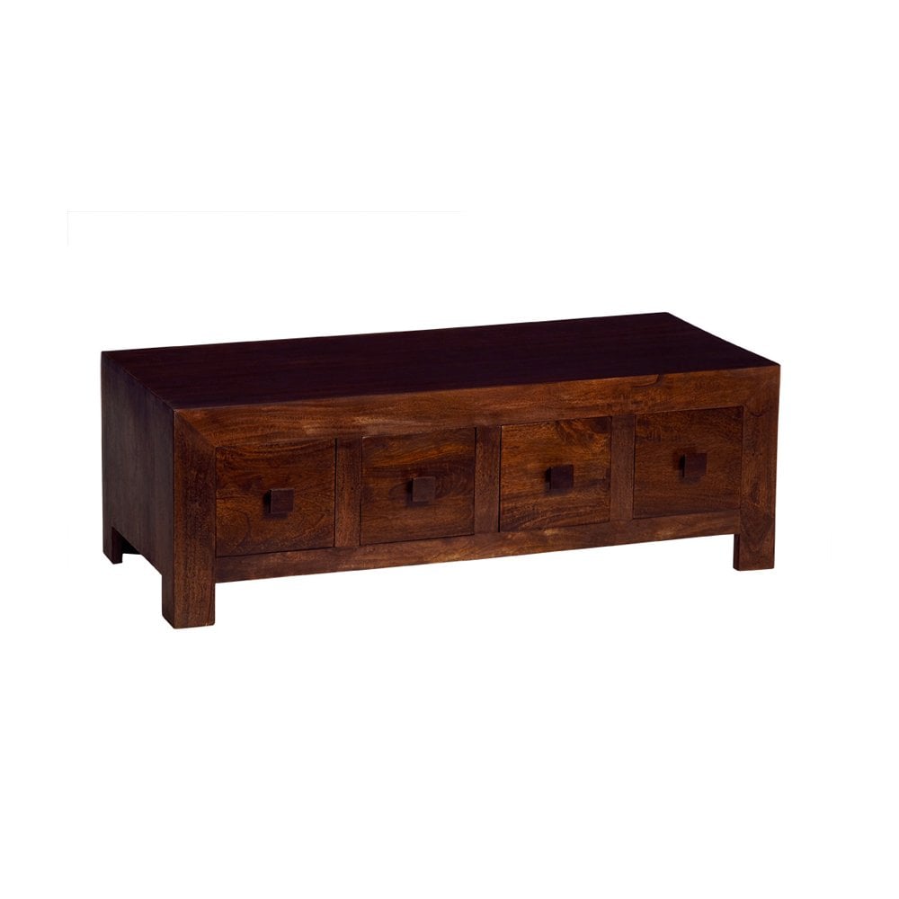 Toko Dark Mango 8 Drawer Coffee Table