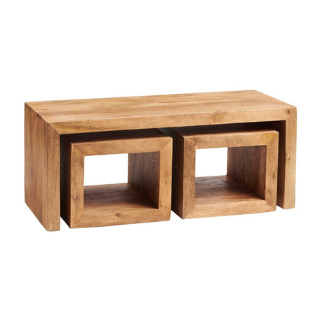 Toko Light Mango Cubed John Long Coffee Table Set