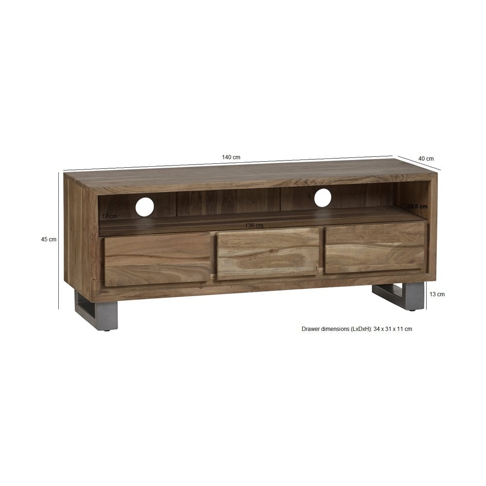 Baltic Live Edge Media Unit