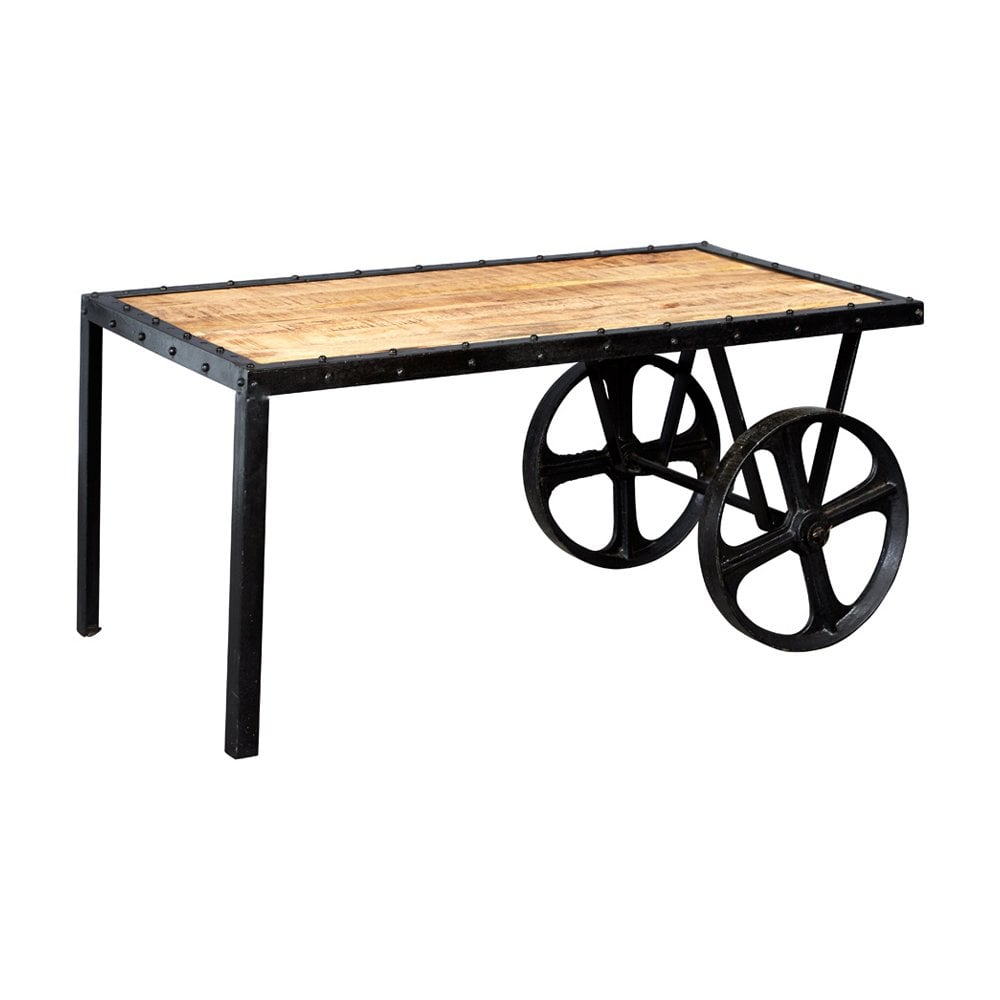 Cosmo Industrial Cart Coffee Table