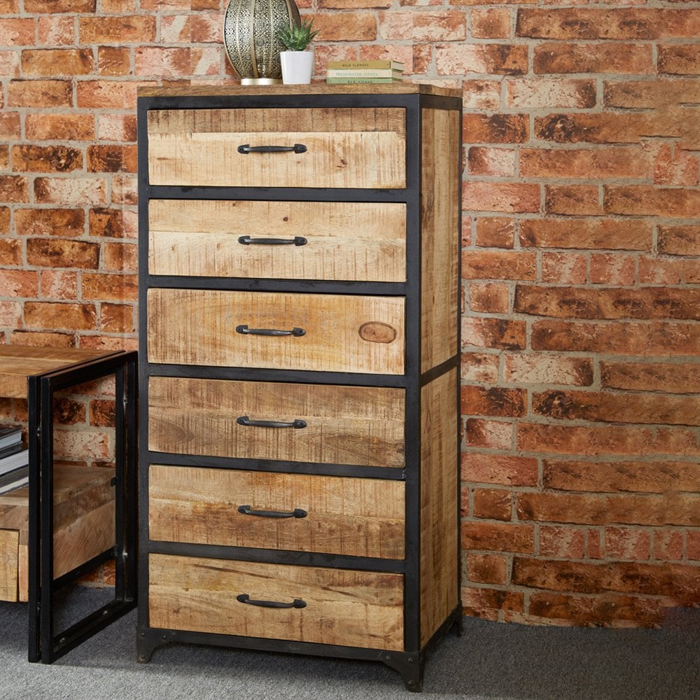 Cosmo Industrial Tall Chest