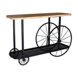 Craft Wheel Console Table
