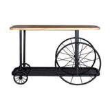 Craft Wheel Console Table