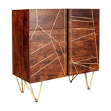 Dark Gold 2 Door Medium Sideboard