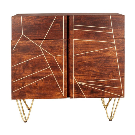 Dark Gold 2 Door Medium Sideboard