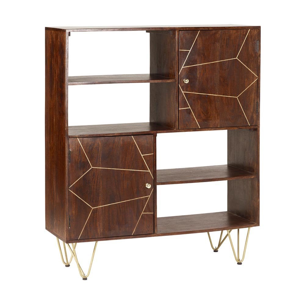 Dark Gold Display Cabinet