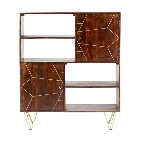 Dark Gold Display Cabinet