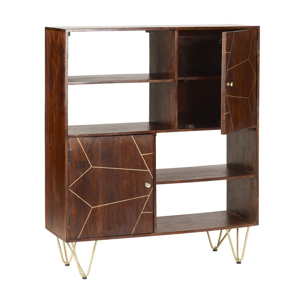 Dark Gold Display Cabinet