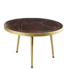 Dark Gold Round Dining Table