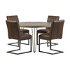 Dark Gold Round Dining Table