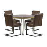 Dark Gold Round Dining Table