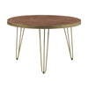 Dark Gold Round Dining Table
