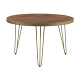 Dark Gold Round Dining Table