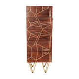 Dark Gold Tall Chest Of Drawers