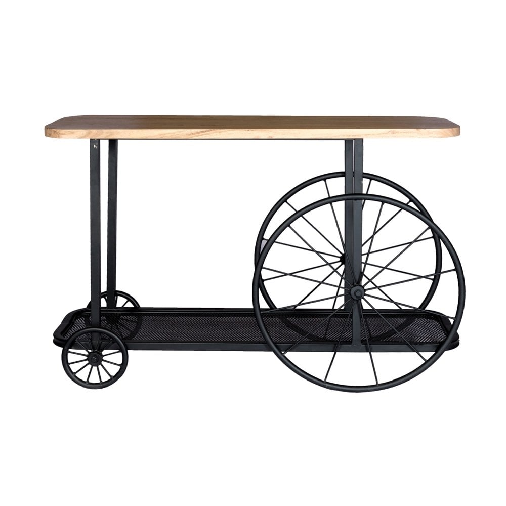 Craft Wheel Table Console