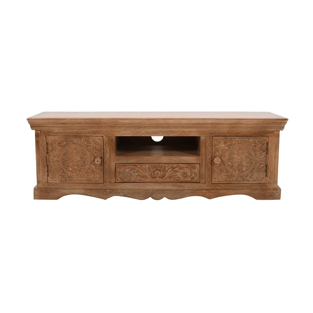 Artwork Mango Wood Tv Cabinet