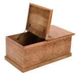 Artwork Mango Wood Coffee Table/blanket Box
