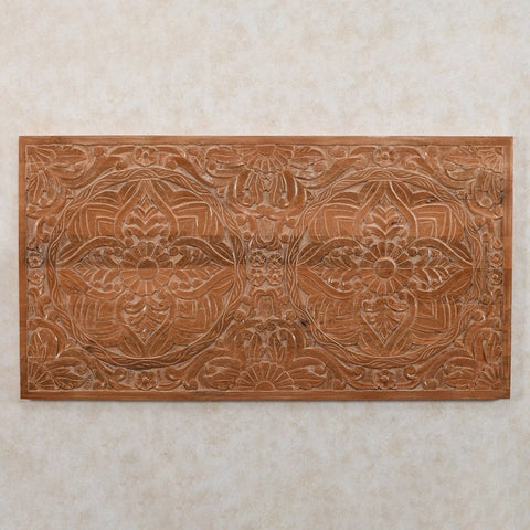 Artwork Mango Wood Bedframe Headboard