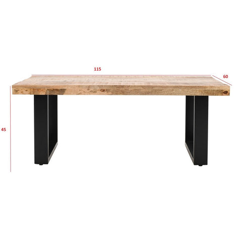 Surrey Solid Wood & Metal Coffee Table