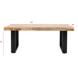 Surrey Solid Wood & Metal Coffee Table