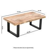 Surrey Solid Wood & Metal Coffee Table