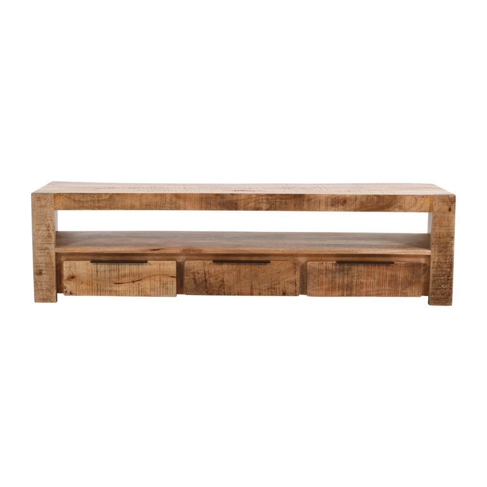 Surrey Solid Wood Large Tvc With 3 Drawers
