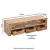 Surrey Solid Wood Large Tvc With 3 Drawers