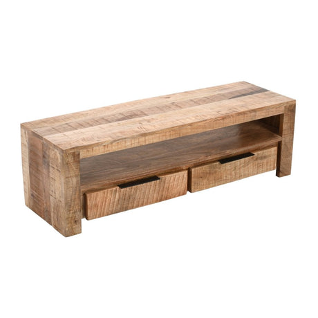 Surrey Solid Wood Tv Stand With 2 Drawers