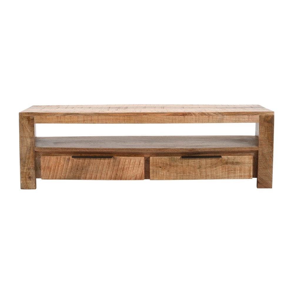 Surrey Solid Wood Tv Stand With 2 Drawers