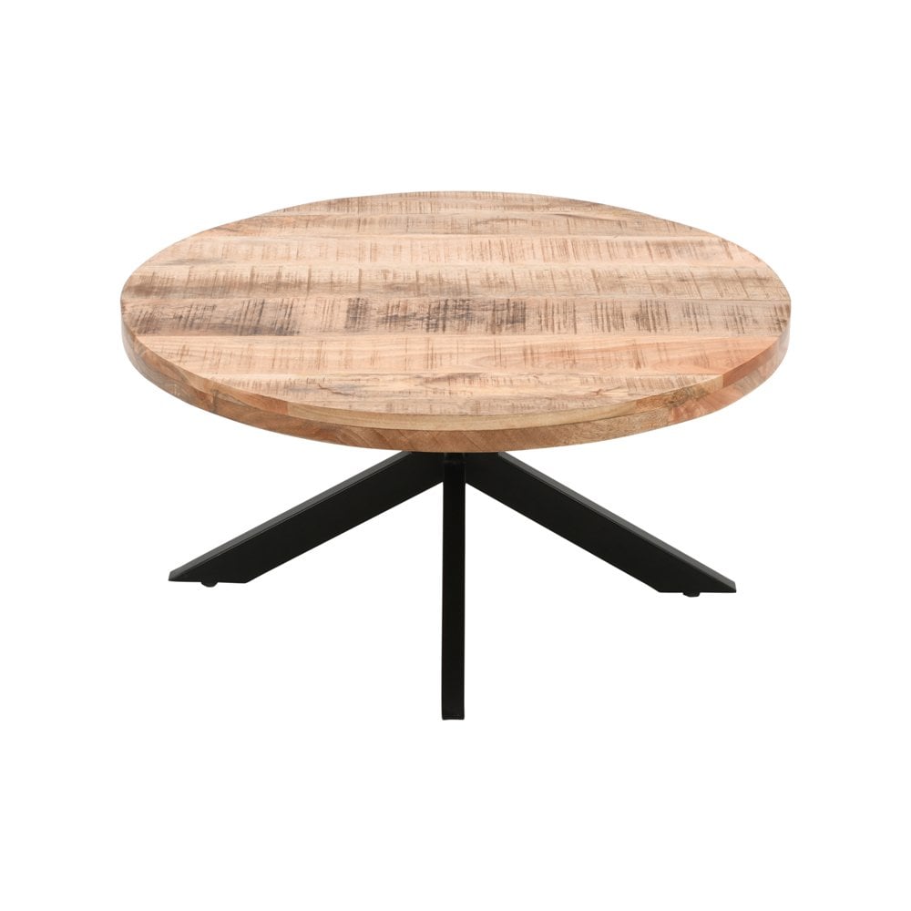 Surrey Solid Wood Coffee Table With Metal Spider Legs