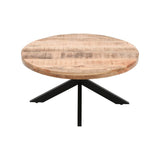 Surrey Solid Wood Coffee Table With Metal Spider Legs