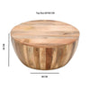 Surrey Solid Wood Drum Coffee Table