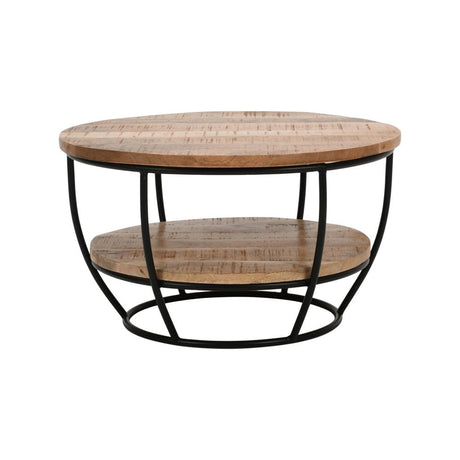 Surrey Solid Wood & Metal Coffee Table With Shelf