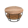 Surrey Solid Wood & Metal Coffee Table With Shelf