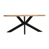 Surrey Solid Wood & Metal Oval Dining Table 6-8 Seater