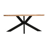 Surrey Solid Wood & Metal Oval Dining Table 6-8 Seater