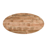 Surrey Solid Wood & Metal Oval Dining Table 6-8 Seater