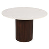 Opal Mango Wood Dining Table Round With Marble Top
